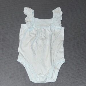 Light Blue Eyelet Kids One Piece